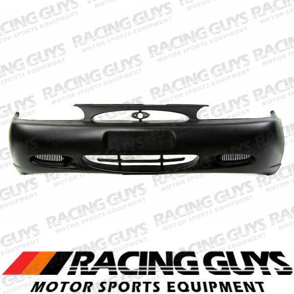 99-01 ford escort front bumper cover raw black facial plastic assembly fo1000465