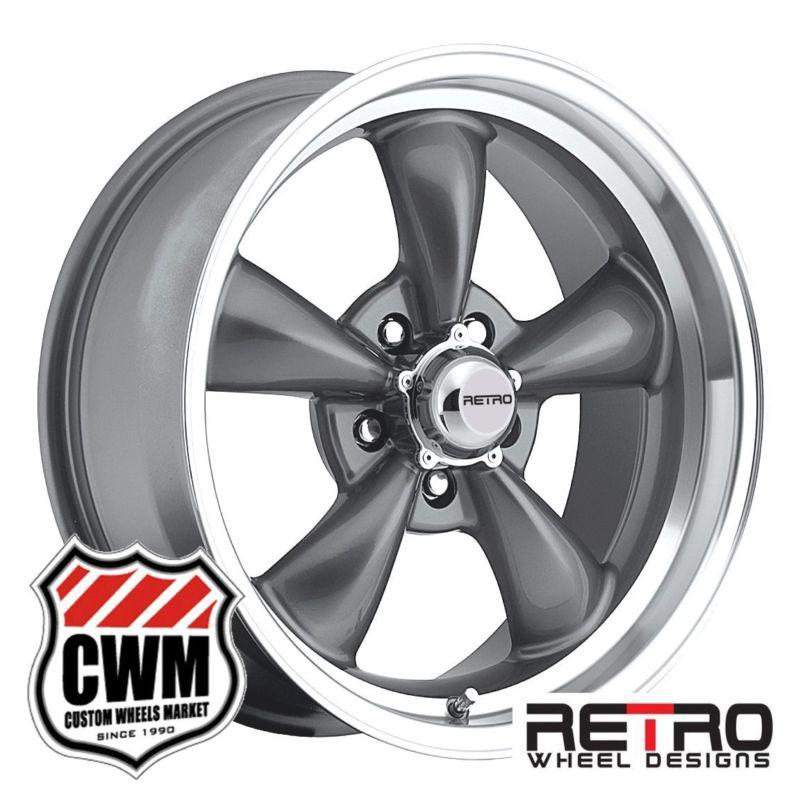 17x8" rwd retro wheel designs gray wheels rims 5x4.75" for buick rwd cars 82-87