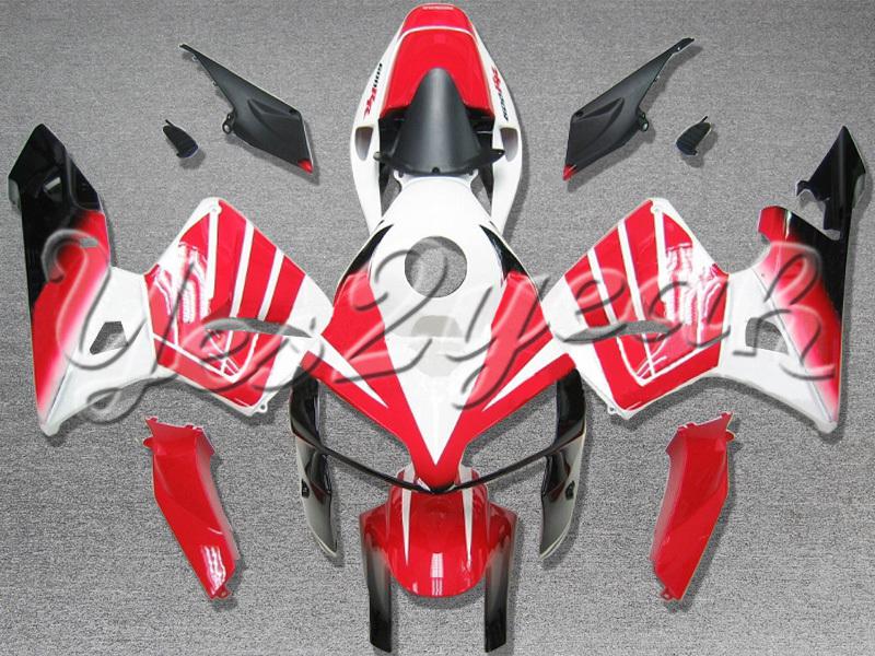 Injection molded fit 2005 2006 cbr600rr 05 06 white red fairing zn824