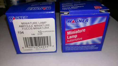 (box of 10) wagner miniature automotive lamp #194 (price is for 1 box)