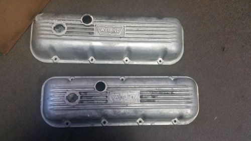 Vintage chevrolet weiand valve covers