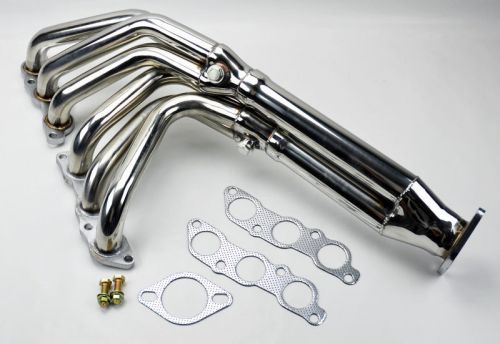 Toyota supra 93-98 mk4 2jz-ge na stainless race header manifold w/ gaskets