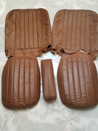 Mga  brown vinyl seat set with padded console section