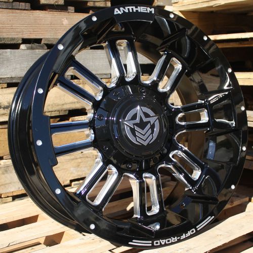 20x9 gloss black anthem enforcer 5x5 &amp; 5x5.5 +18 wheels terra grappler g2 tires