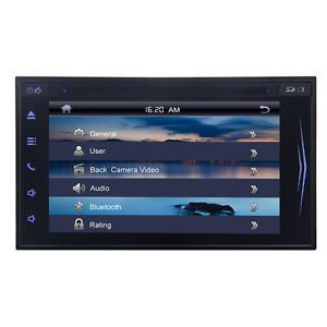 Double 2 din in dash car stereo 6.2&#034; full-touch capacitive screen dvd ipod audio