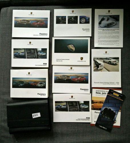 2011 porsche panamera owners manuals case -oem-  complete #168