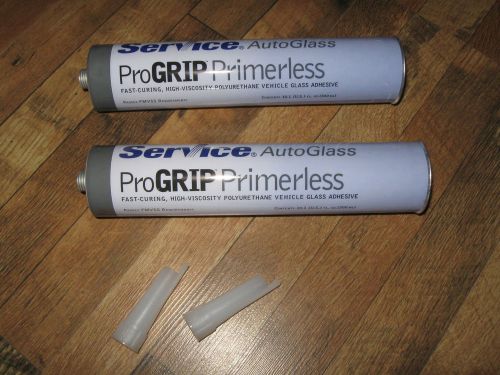Lot of 2 progrip primerless glass adhesive windshield adhesive urethane
