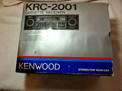 Kenwood krc 2001, new in box with original packaging, manuals,etc.