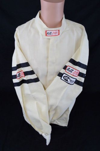 Rjs racing adult sfi 3-2a/1 classic 2x fire suit jacket white 200010007