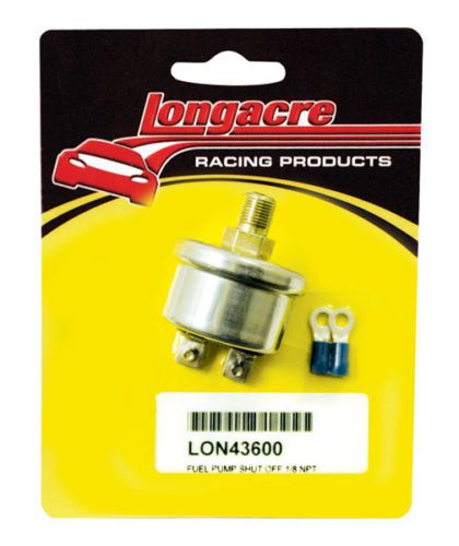 Longacre 43600 fuel pump shut off 1/8&#034; npt imca dirt drag