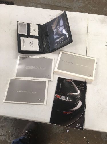 2007 07 infiniti fx35 owner&#039;s manual set with case free shipping included