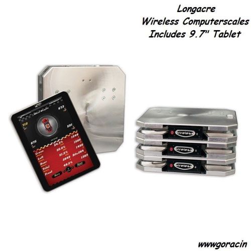 Longacre racing computerscales wireless with 9.7&#034; tablet xli dual load cell,
