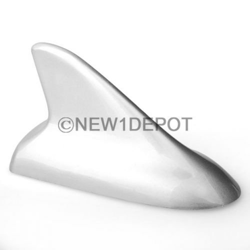Silver shark fin antenna car rear roof mast decoration universal for toyota nd
