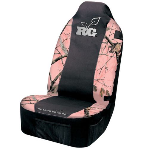 Realtree girl pink camo camouflage universal seat cover , car, auto, truck