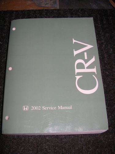 2002 honda crv service manual shop repair factory cr-v