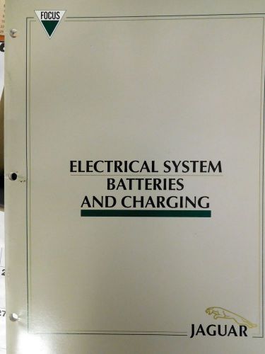 Jaguar technical publications 1982-91 jaguar xjs electrical charging manual