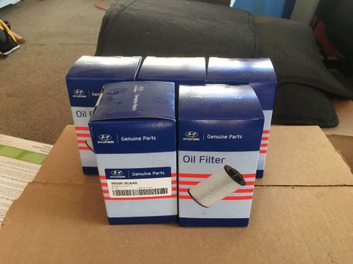 New set of 5 genuine oem hyundai/kia oil filter 26320-3caa0
