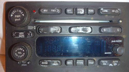 03 04 05 chevrolet avalanche sierra yukon radio 6 cd control panel 15184935 oem