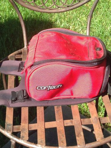 Red cor tech sport bike tank bag in great condition! no reserve!