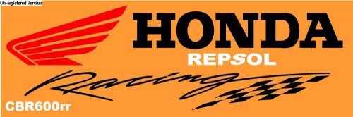 HONDA Team Racing Banner Personalized CBR600rr Repsol Super Bike Motorcycle
