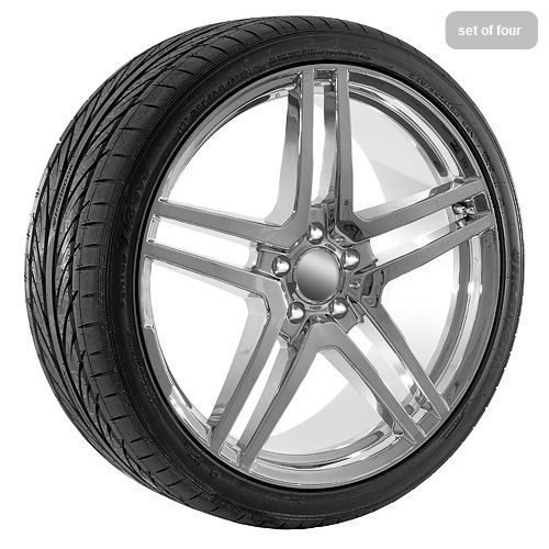 20 inch mercedes chrome wheels rims &amp; tire package