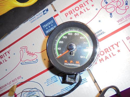 Oldschool greenline tach rat rod 9000 rpm usa made #355013