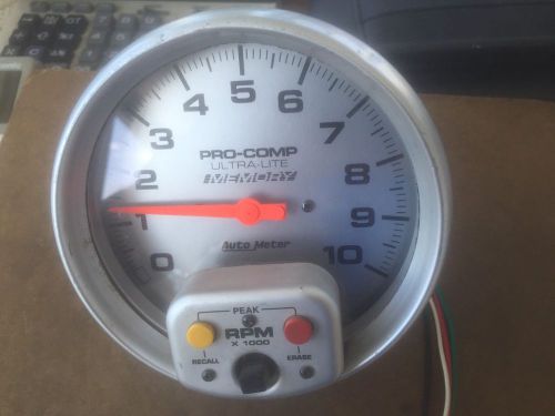 Autometer auto meter 4494 ultra-lite gauge 5&#034; tach tachomete w/ memory