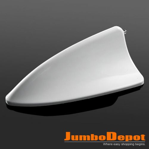White auto car shark fin roof mount aerial antenna mast decor for bmw 328i 525i