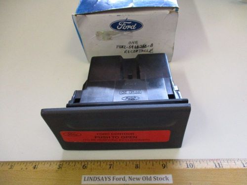 Ford 1995/1996 contour &#034;receptacle&#034; ash, console, gunmetal nos free shipping nos