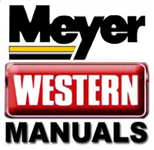 Diamond meyer western unimount snow plow snowplow repair owners service manuals