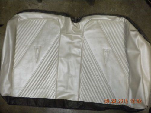 1965 gto new upper convertible rear seat cover parchment 65 upholstery lemans