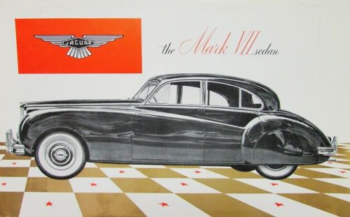 Original 1952? jaguar dealer sales brochure mark vii sedan xk engine rare