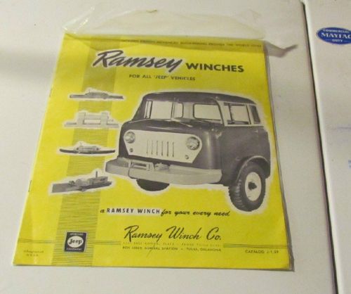 Amc kaiser jeep fc forward cab ramsey winch brochure