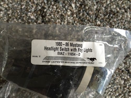 80-86 mustang headlight switch with fog lights pn e0az-11654-d