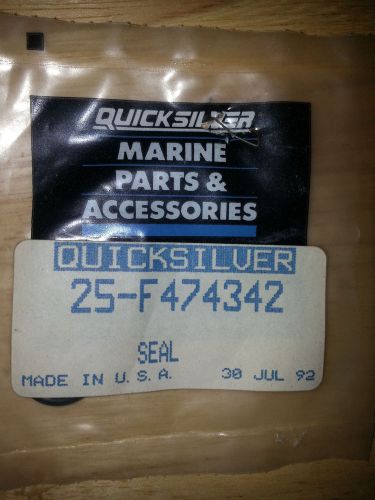 New old stock oem quicksilver 25-f474342 mercury mercruiser chrysler seal  nla