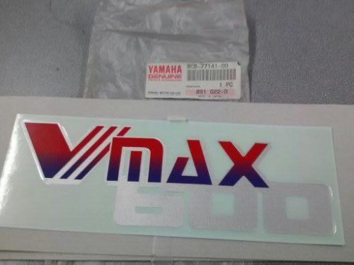 Yamaha hood sticker decal emblem 1  vx600 vmax 600 8cb-77141-00 new nos