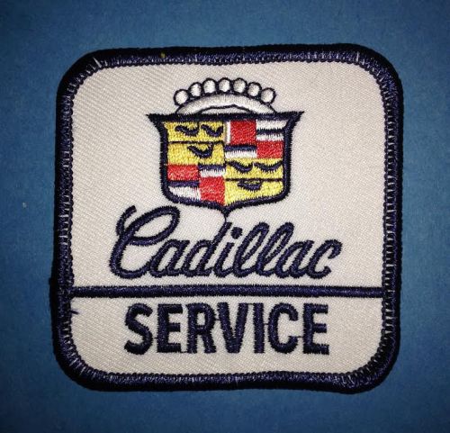 Rare vintage 1980&#039;s cadillac service iron on car club jacket hat patch crest