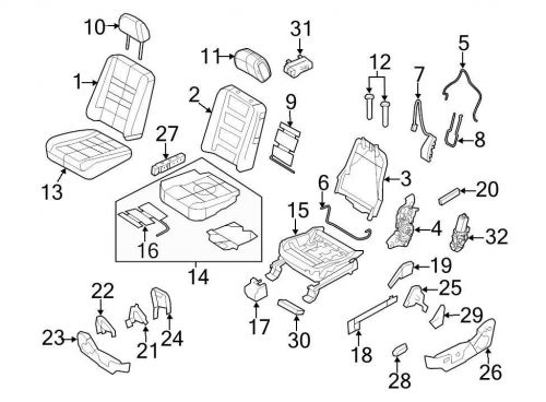 Ford oem seat track cover 8a8z7461749am image 18