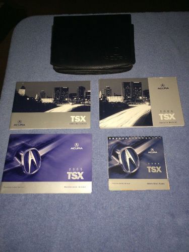 2005 acura tsx owner&#039;s manual set with factory case – used