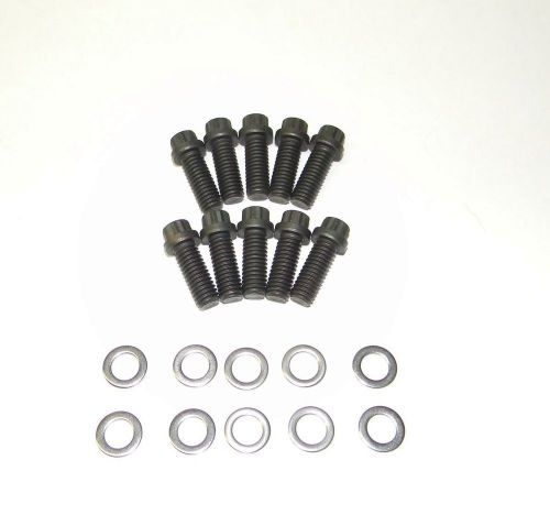 Pontiac 400 - 455 12 point black oxide grade 8 intake manifold bolt kit new
