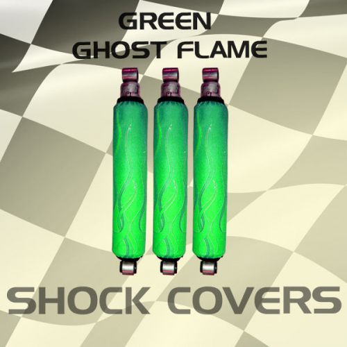 Yamaha raptor 350 green ghost flame shock cover #acf12605 ijs4615