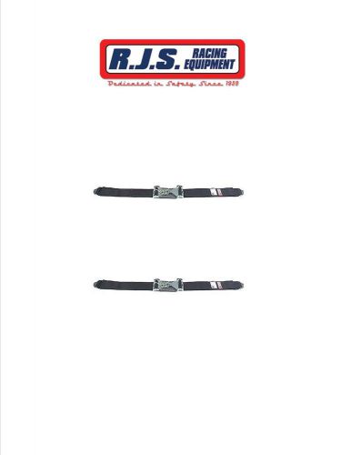 Rjs racing 50502 3&#034; l&amp;l lap belt seat belts black 1 single belt