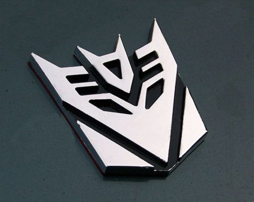 Transformers deception 3d metal logo emblem badge car decal truck body sticker