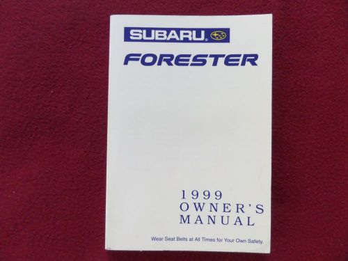 Subaru forester 1999 owner&#039;s manual