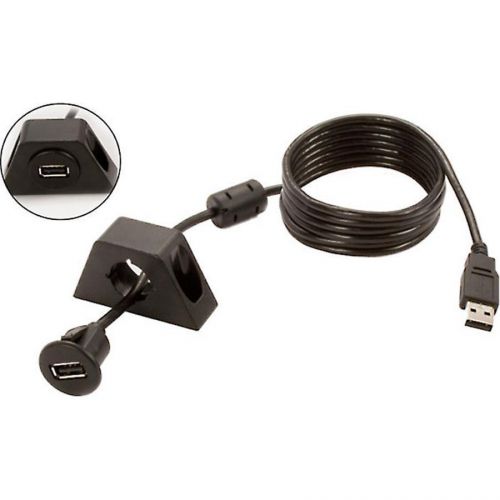 Car dashboard bicycle motorcycle flush mount usb extension cable install kit