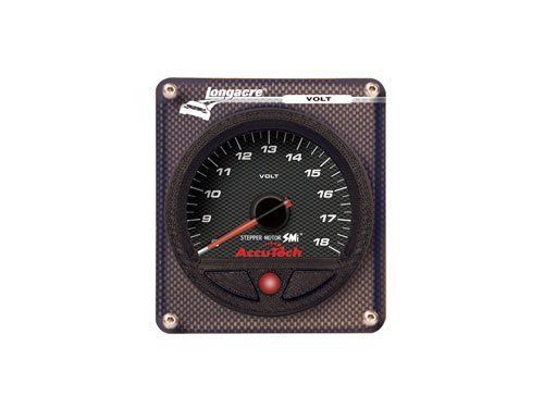 Longacre 44599 accutech smi volt gauge in modular panel - 8-18 v
