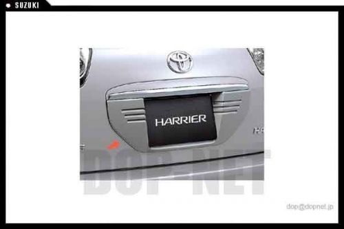 03-08 toyota harrier lexus rx330 rx350 genuine rear license center garnish oem