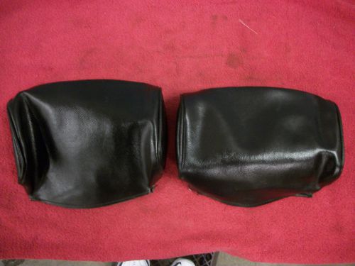 1967 corvette headrest covers, black used
