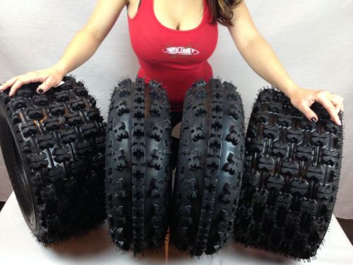 1999-2014 honda trx 400ex (set 4) 21x7-10, 20x11-9 quadboss  atv tires