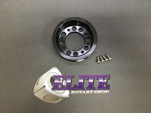 Elite rotary shop single belt main pulley rx-7 fd aluminum under-drive pulley